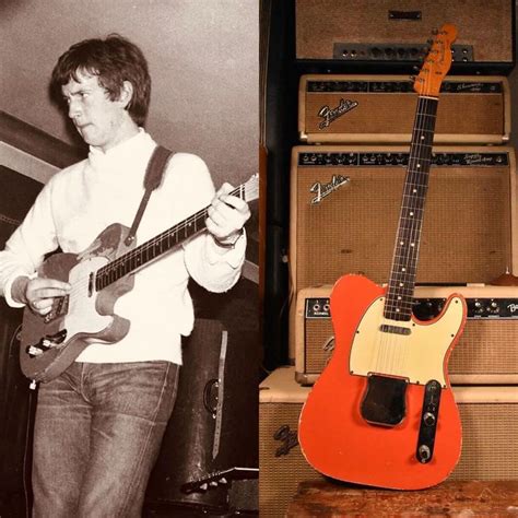 Eric Clapton With Fiesta Red Telecaster