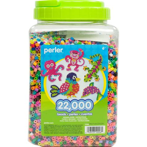 Buy Perler 17000 Assorted Bulk Fuse Beads Set With Storage Jar For Arts