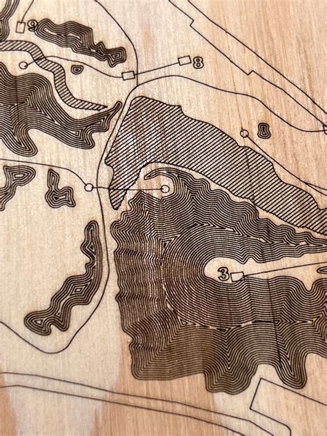 Idlewild Disc Golf Map Laser Engraved D Etsy