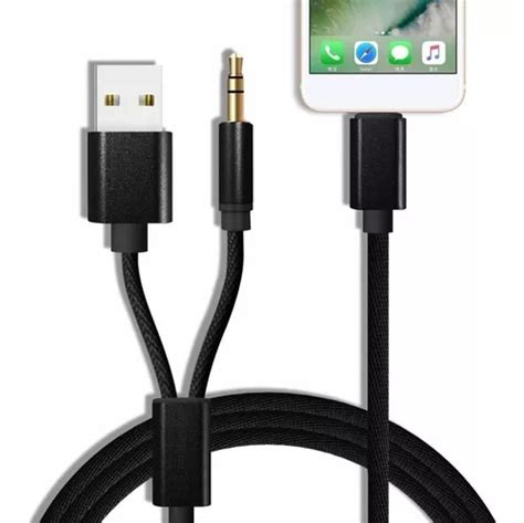 Cabo Áudio P2 Usb Auxiliar iPhone Lightning Som Automotivo MercadoLivre