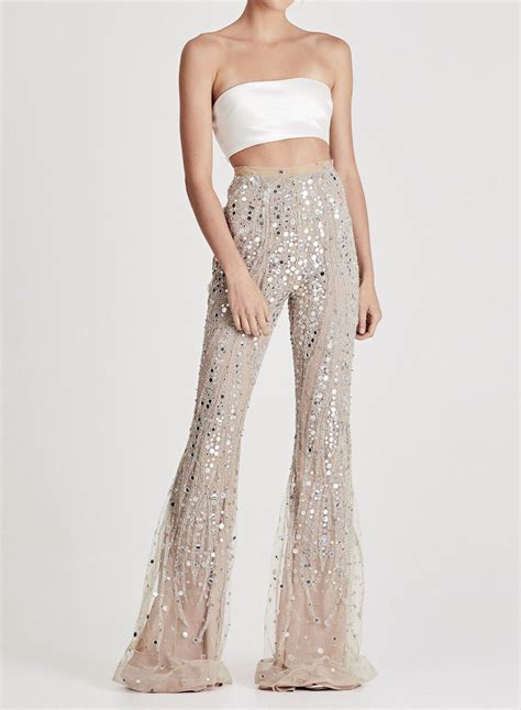 High Waist Sequin Pants Zecica Sequin Pants Sequins Pants Outfit