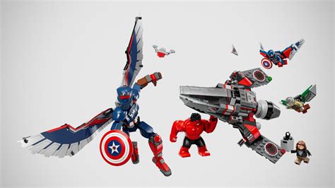 Captain America Takes Flight In LEGOs New Sets And Red Hulks Got