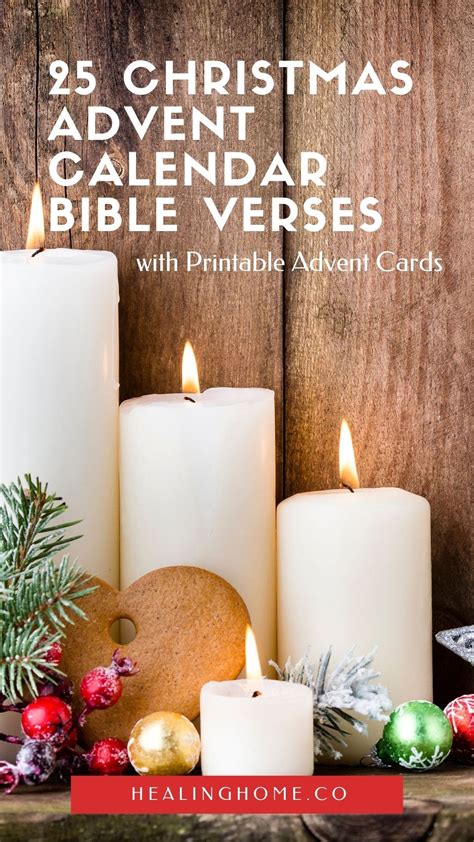 25 Christmas Printable Advent Calendar Bible Verses With Advent Cards