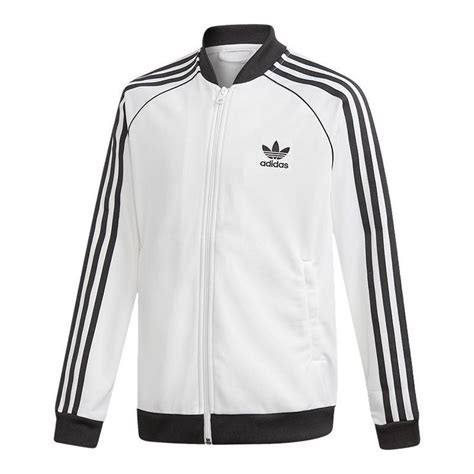 Adidas Boys Originals Sst Track Jacket White Black Adidas Jacket White Adidas Jacket