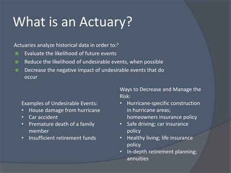 Ppt What Is An Actuary Powerpoint Presentation Free Download Id