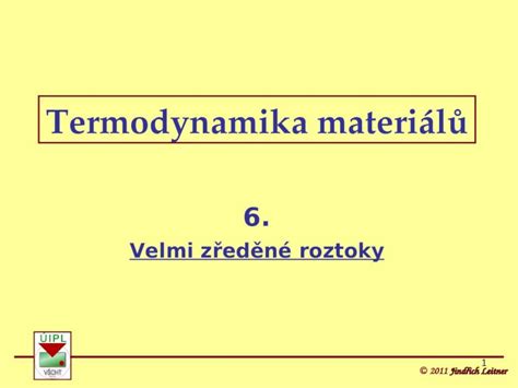 PPT Termodynamika materiálů DOKUMEN TIPS