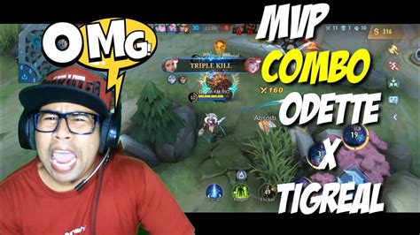 MVP COMBO ODETTE TIGREAL MAIN BARENG ISTRI MOBILE LEGENDS GAMEPLAY