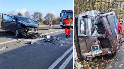 Poranna seria wypadków na zachodniopomorskich drogach WIDEO