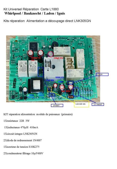 New L Lnk Gn Repair Kit Whirlpool Bauknecht Laden Ignis Dryer Ebay