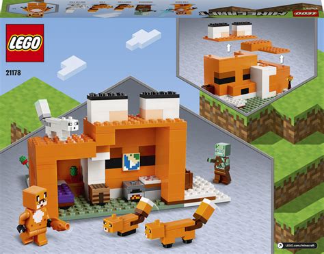 LEGO Minecraft 21178 Liščí domek Hračky Dům hraček MIKI FUN