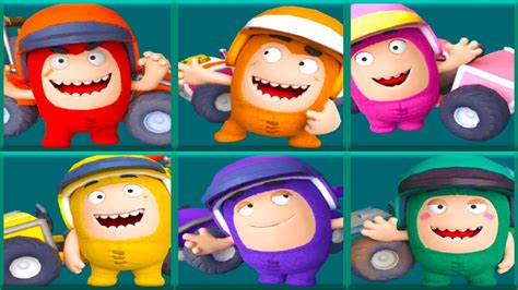 Oddbods Turbo Run All Racings Fuse Slick Newt Bubbles Jeff Zee Nubi