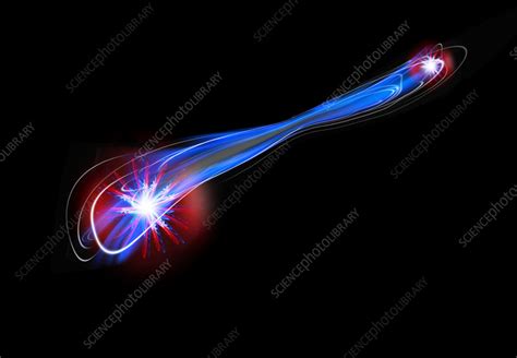 Quantum entanglement, conceptual illustration - Stock Image - F037/6183 ...