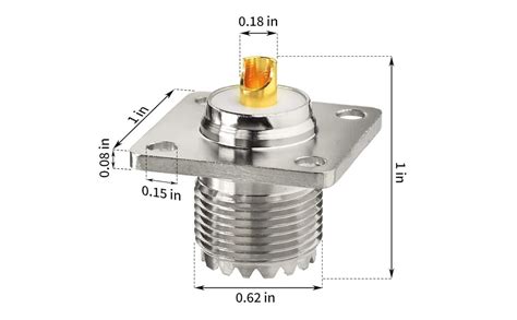 Amazon Yuslao SO 239 Chassis Mount Connector SO239 Bulkhead