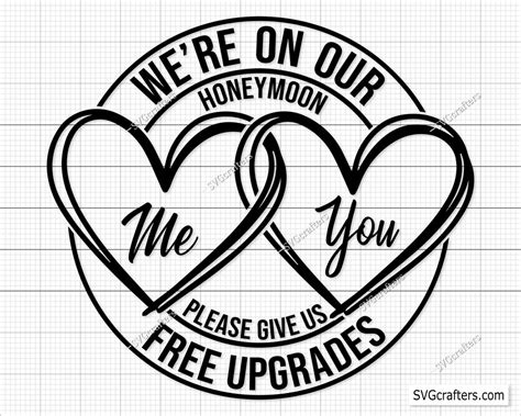 Were On Our Honeymoon Svg Png Wedding Svg King And Queen Svg