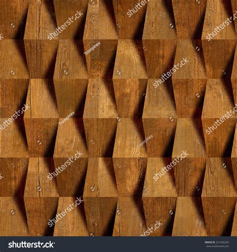 Abstract Paneling Pattern Seamless Background Wood Stock Photo