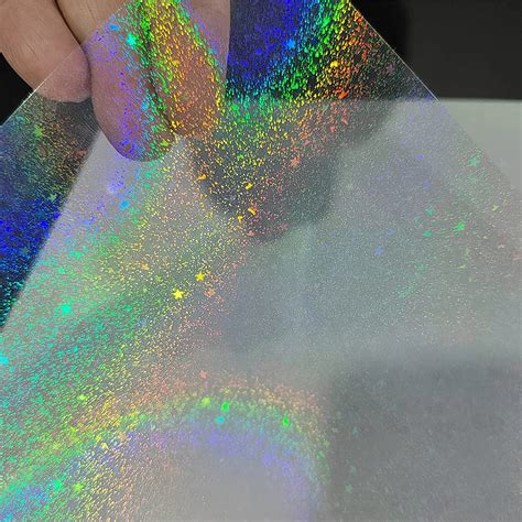 Hojas Bopp Laminado En Frio Transparent Holographic Cold Laminate