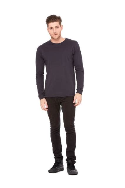 Bella Canvas Men S Jersey Long Sleeve Tee Sun Website