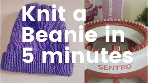 Knit A Beanie Sentro Needles Knitting Machine Sentro Diycrafts