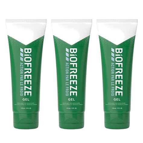 Biofreeze Lot De Tubes De Gel Action Par Le Froid Soulage Les