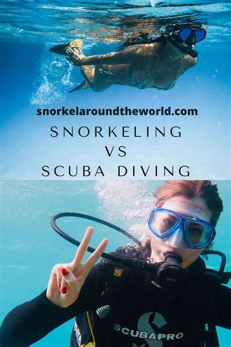 Snorkeling Vs Scuba Diving Differences And Similarities