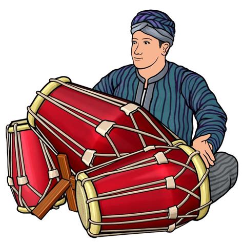 Kendang Music Illustration Drums Art Girly Art Illustrations