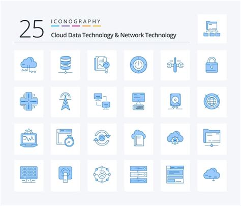 Premium Vector Cloud Data Technology And Network Technology Blue