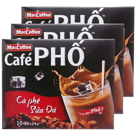 Cà phê sữa đá MacCoffee Café Phố gói 720g 30 gói x 24g – Chuỗi Tạp Hóa ...