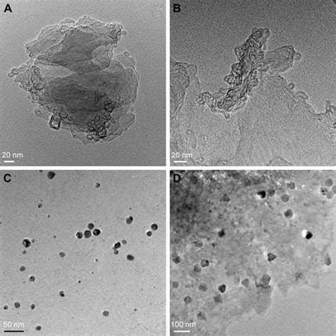 Transmission Electron Microscopy Tem Images Of Go Rgo Agnps And