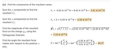 Solved Goal Apply Coulombs Law In Two Dimensions Problem