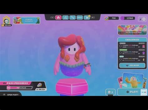 Fall Guys PS5 FREE Rainbow Mermaid Skin Gameplay Rainbow Rally Show