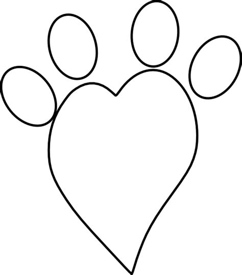 Paw Print With Heart Png Polish Your Personal Project Or Design With