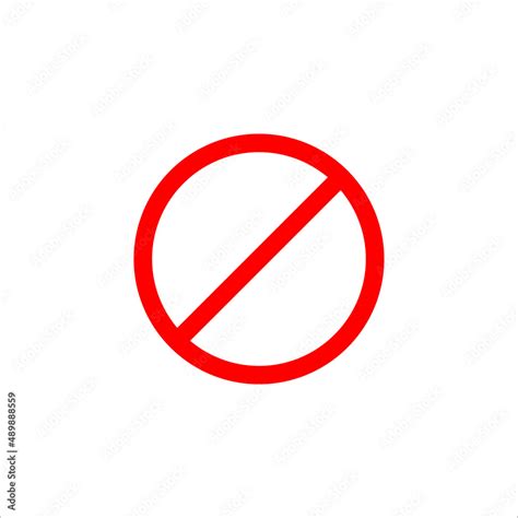 crossed out red circle icon vector illustration symbol Stock Vector ...