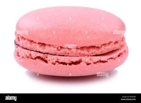 Strawberry Macaron Macaroon Biscuit Dessert Dessert From France Cut Out