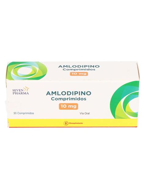 Precio Amlodipino 10 Mg 30 Comprimidos Farmalisto CL