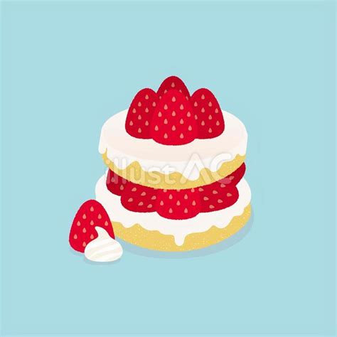 いちごのケーキイラスト No 24934239｜無料イラスト・フリー素材なら「イラストac」