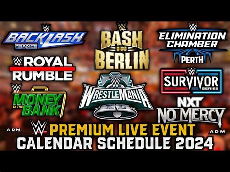 Wwe Ppv Schedule For Calendar Rasla Cathleen