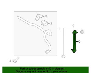 2014 2019 GM Front Passenger Side Suspension Stabilizer Bar Link