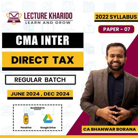 CMA Inter DT By Ca Bhanwar Borana Regular Batch For June 2024