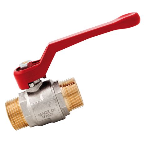 Brass Ball Valve Lever Handle Ni Plate Brass Hoses Direct