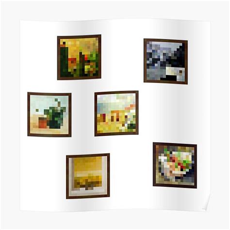 Small Minecraft Paintings Premium Matte Vertical Poster Sold By Eva Wu