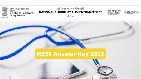 NEET Answer Key 2022 Likely To Be Released Today At Neet Nta Nic In