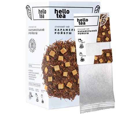 Чай Hello Tea "Карамельний ройбуш" 20шт від продавця: Krystal-trade ...