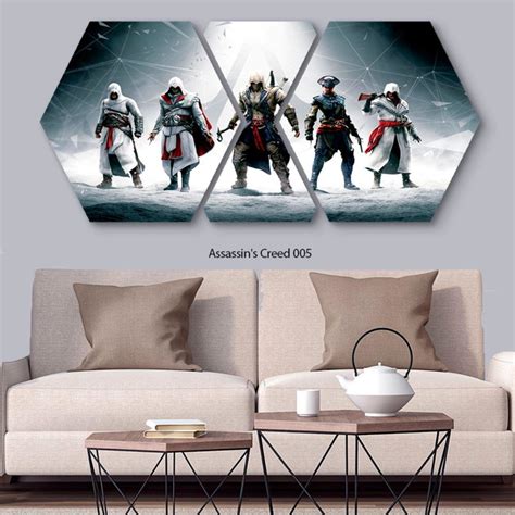 Quadros Decorativos Game Assassins Creed Decoração Gamer Elo7