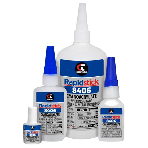 Rapidstick™ 8406 Cyanoacrylate Adhesive Wicking Grade Rubber And Metal