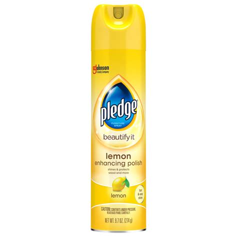 Save On Pledge Lemon Enhancing Furniture Polish Aerosol Spray Order