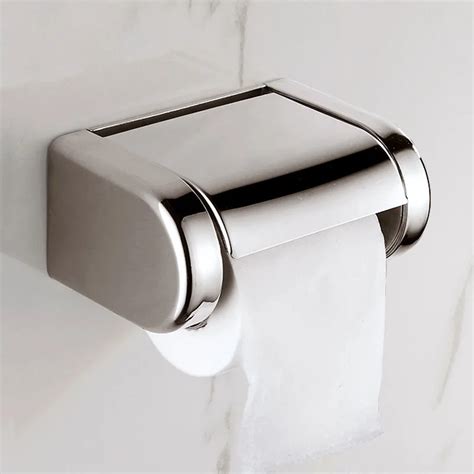 Modern Stainless Steel Wall Mounted Bathroom Chrome Toilet Paper Holder