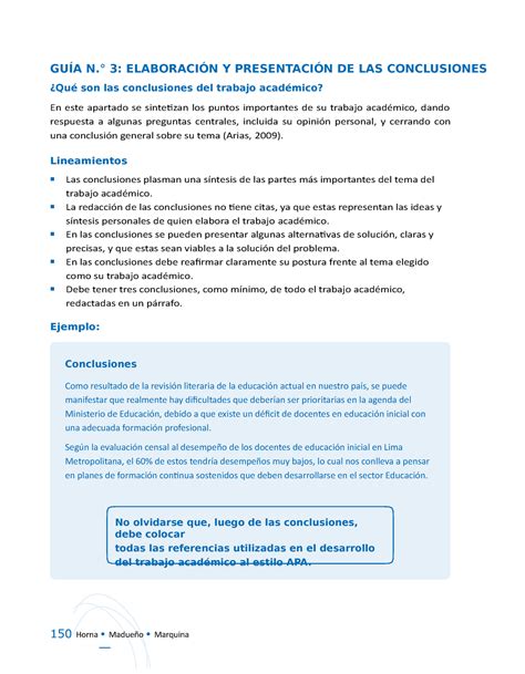 Guia 3 Elaboración Y Presentación De Las Conclusiones Conclusiones Como Resultado De La