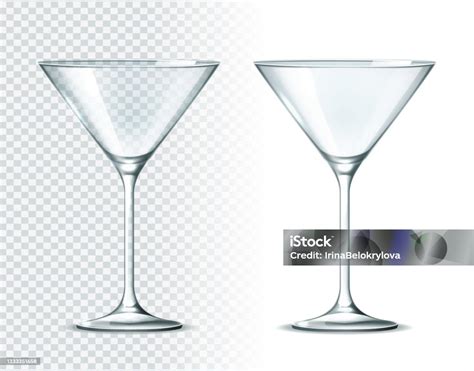 Vector 3d Martini Cocktail Gelas Untuk Minuman Ilustrasi Stok Unduh Gambar Sekarang Bentuk