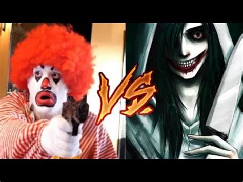 JEFF THE KILLER VS RONALD MCDONALD QUIÉN GANA SEGÚN YO YouTube