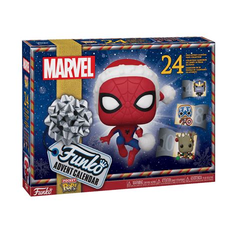 Buy Pocket Pop Marvel 24 Day Holiday Advent Calendar At Funko